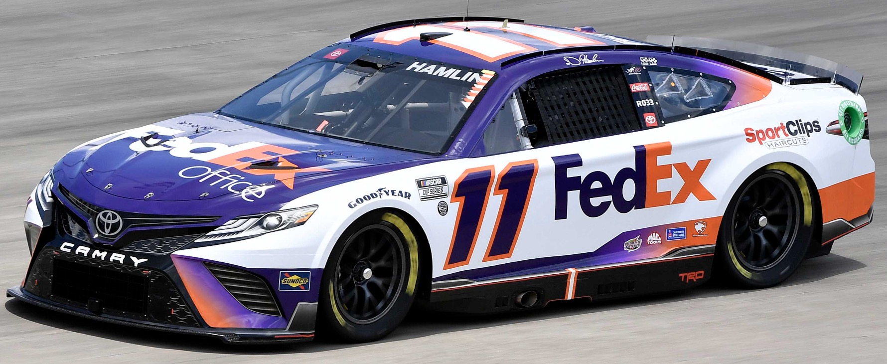 Denny Hamlin's #11 car